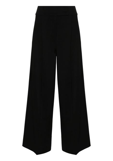 Pantaloni a gamba larga capera in nero - donna
